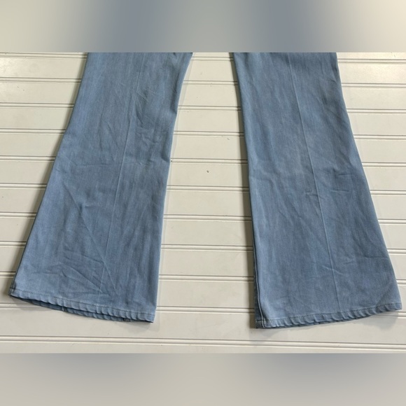 Paige High Rise Bell Canyon Jeans Denim Stretch Flare Light Wash Size 28 - Picture 3 of 16